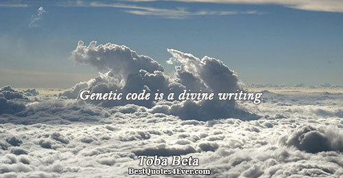 Genetic code is a divine writing.. Toba Beta 